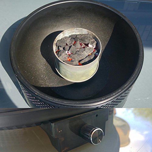 Kbabe Holzkohlegrill Ø 34cm rauchfrei (Schwarz) - 5