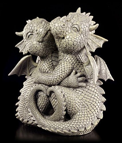 Süße Drachen Garten Figur – Liebespaar - 3