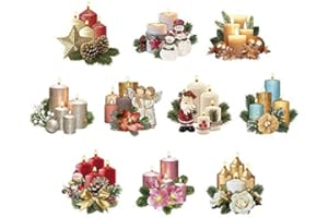 ‎IDEEN MIT HERZ Ideen mit Herz 3-D Motive, ausgestanzt, ca. 7 bis 10 cm, 10 Stück im Beutel | Bilder zum Basteln | Grußkarten, Geburtstagskarten selber machen | Bildmotive für Scrapbooking & DIY-Deko (Adventskerzen)