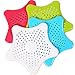 Produktbild newthinking 4 PCS Seestern Haar catcher-bathroom Spüle filter-no rutschfeste Saugnäpfe Ablauf cover-hair strainer-colorful Silikon saugerleiste Küche Badezimmer Spüle Zubehör für Badezimmer Sucker Spüle Filter