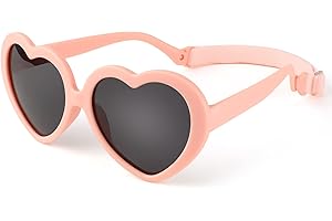 Hifot Polarisées Lunettes de Soleil pour Enfant Anti UV400 Bébé Lunettes de Soleil Monture en Caoutchouc Flexible Lunettes de Sport Mixte pour 2-7 Ans Fille et garçon