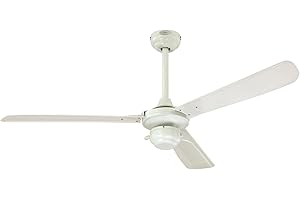 ‎WESTINGHOUSE LIGHTING Westinghouse Lighting Weißer Deckenventilator Mountain Gale, 7242340, Ausführung in Weiß mit Flügeln in Weiß, 132x51cm