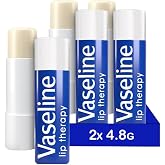 Vaseline Lip Therapy Original Nourishing Lip Balm, Vitamin E Lipstick and Vaseline Gel, Twin Pack (Original (2 Pieces))