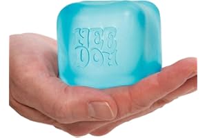 Schylling NeeDoh Nice Cube - Sensory Fidget Toy for Your Best Mellow and Chill - Square Shape with Groovy Goo Filling in Assorted Colors Blue Pink Purple - Age 3 to Adult - Pack of 1 Random Color