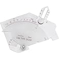 Oumefar Bridge Cam Gauge Stainless Steel MG-8 Welding Gauge Welded Surfaces Joint Inspection Tool Inch & Metric System Undercut Fillet Leg Throat Gage Gauge