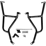 EBTOOLS Motorcycle Modification Engine Crush Bar,Steel Engine Protection Bar Engine Crash Frame Protector Guard Black