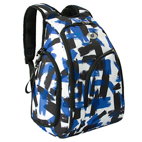 ECOSUSI Design Diaper Bag Pockets Back Pack Maternity Bag Blue&Black Color