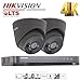 Produktbild 5 MP HIKVISION CCTV Sicherheit System Full HD 4 K Turbo DVR 4 CH 4 Kanal HD H.265 TVI + 1TB 2TB 3TB 4TB 6TB Hik 5 MP 2,8 mm Kuppel Turret 2 x 40 m Nachtsicht-Kamera exir Smart IR Kameras Home Office Kit P2P App UK Verkäufer ds-7204huhi-k1 ds-2ce56h1t-it3e