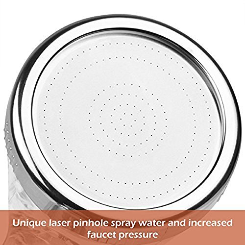 UOMERE Filtration Shower Head for Dry Skin and Hair High Pressure Water Saving Ionic Handheld Showerhead - 3