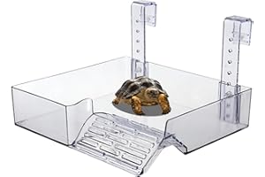TEMU-SC Plateforme Tortue Aquatique, Plateforme pour Tortue d'eau, Turtle Sunbathing Platform, Plate-Forme de Repos pour Tortues(Size:S)