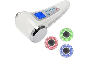‎BOWKA BOWKA Kosmetischer Ultraschallgerät 1 MHz + 3 MHz für Körper und Gesicht Ultraschallgeräte Hautverjüngung Hautreinigen Anti-Falten Anti-Aging und Akne