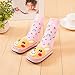 Moolecole Baby Boys Girls Moccasins NON-SKID Indoor Shoes Socks Pink Music Symbol Rabbit 0-6, 6-12, 12-18 Months
