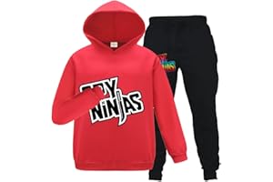 FORLCOOL Ninjas Merch Children Fashion Tracksuit Ninjas Merch Boys Girls Hoodie Trousers 2pc/Set Kids Outfit