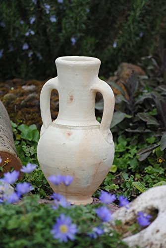 Amphore mit 2 Henkeln,bauchige Form,Terracotta,Tunesische Handarbeit - 4