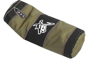 CCYLEZ Sacco di Sabbia da Boxe Vuoto per Allenamento, Sacchi di Sabbia per Fitness, Materiale in Tessuto Oxford, con Cerniera, per Esercizio(Verde, 80 cm)