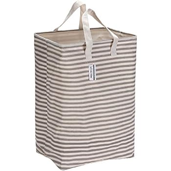 Sea Team 23,6"Large Size Canvas Fabric Wäschekorb Zusammenklappbarer