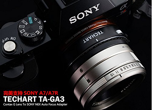 ewoop ta-ga3 Techart lente de enfoque automático adaptador diseñado para Contax G Lens to Sony E NEX a7riii, A9, A7RII, A7II, A7S, A7R, A7, A6500, A6300