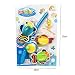 YIXIN Bath Fishing Toy with Floating Fish Enjoy Bathing Fun Time Fishing Game Great Gift for Boys Girls for 3 Years Old Early Education,Color Random Delivery