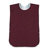 Large Waterproof Adult Mealtime Bib Protector Disability Aid Bibs Clothes PVC