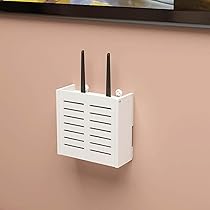Scaffale Galleggiante Per Router E Set-Top Box - Bianco 42x10x50 Cm In Legno-Plastica - Foto 8