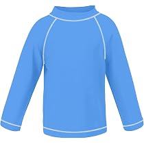 MASOCIO Maglia Anti UV Bambino UPF 50+ Maglietta Termica Nuoto Manica Corta Protezione UV50 Costume da Piscina Mare Ragazzo Asciugatura Rapida 4 Anni Arancione Blu Navy