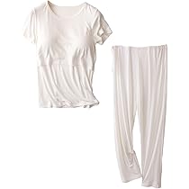Set Pigiama Premaman Donna - Top E Pantaloni Modale Con Allattamento - Foto 3