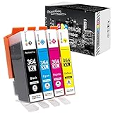 1. GPC Image 4 Pack Kompatibler Tintenpatronen ersatz für HP 364XL 364-XL Tintenpatronen
