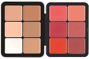 FAFOUR Carla Secret Concealer Palette Makeup, Palette de fard à joues en crème, maquillage longue tenue pour une peau impeccable (#3)