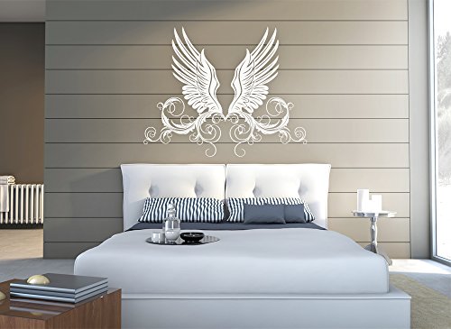 Grandora W972 Wandtattoo traumhafte Engelsflügel Wandaufkleber weiß (BxH) 73 x 58 cm“ - 3
