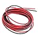 Produktbild 2 x 3 M 18 Gauge AWG Silikon Gummi Drahtseil Draht Kabel flexibel rot schwarz