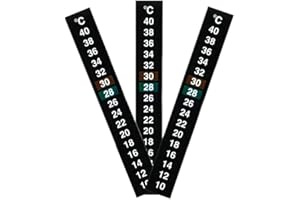 JULIYEH 3 Stück Temperaturmesser Aufkleber Aufkleber Thermometer Digital Temperatur Aquarium Thermometer verwendet für Aquarium und Aquarium