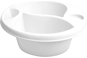 BUYONLINEFORBABY Baby Newborn Infant Bath Bathing Top n Tail Wash Bowl White