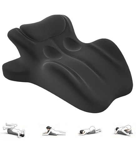 Hoyiyobi Coussin De Lecture Ergonomique En Forme De S - Oreiller Dossier Réglable En Mousse Mémoire - Pour Lit, Canapé, Soutien Dos Et Jambes - 56x37x27 Cm - 12