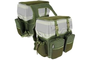 DNA NGT Carp Coarse Fishing 600D Seat Tackle Box Canvas Carry Shoulder Straps Bag with Pockets This is for The Cover & Pockets ONLY