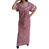 Indiatrendzs Women Cotton Nighty Sleepwear Floral Night Gown Free Size