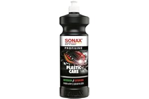 ‎SONAX SONAX PROFILINE PlasticCare (1 Liter) Kunststoffpfleger frischt Farben auf, gibt dezenten Glanz und kaschiert Vermattungen und Kratzer auf Kunststoff, Art-Nr. 02054050