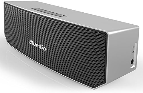 Bluedio BS-3 (Camel) Portable Bluetooth Speakers Revolution 3D Neodymium Magnets/52mm Ultra-big Drive Units/Rich Bass Wireless Soundbar/Excellent 3D Surround System Retail-Gift Packgage (Silver)
