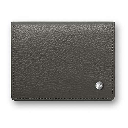 Preisvergleich Produktbild Visitenkartenetui Leder "Leman", Grau