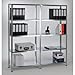 Produktbild Mammut® Schraubregal - Grundregal - Größe wählbar und beliebig erweiterbar - verzinkt, 80x180x35