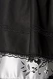 Dirndl aus edlem Brokatstoff in schwarz und silber - 4
