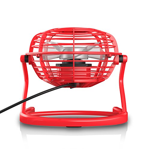 CSL – USB Ventilator | Tischventilator / Fan / Lüfter | optimal für den Schreibtisch inkl. An/Aus-Schalter - 3