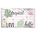 Produktbild DFGTLY Deko-Flagge mit – Tropical Flamingos und Ananas-Saison Urlaub-Banner, 3 x 4 Fuß
