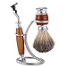 Produktbild Edelstahl Rasierständer Rasier-Halter, Rasier-Kit Rasierseifenschale, Rasierpinsel Für Rasieren Rasiermesser Pinsel & Rasieren Seifenschale, Ohne Pinsel und Messer - Quiet.T