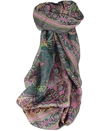 Pañuelo Larga Contemporary Seda de Mora Mina Chocolate de Pashmina & Silk