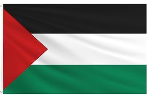 HPBAGGY Bandera de Palestina 150 x 90 cm,Bandera Palestina,Banderas Resistentes a la Intemperie para Exteriores
