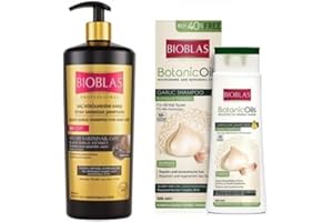‎BIOBLAS Bioblas Knoblauch Sparset l Schwarzer Knoblauch Shampoo 1000ml + Knoblauch Shampoo 500 ml