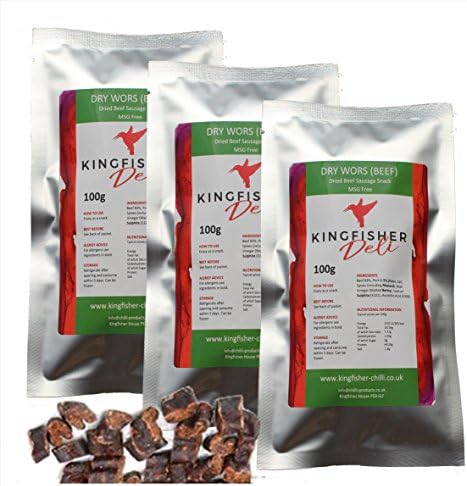 Dry Wors - Dried Beef Sausage Snack (3 x 100g packets)