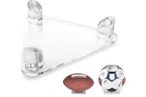 Dotoen Acrylic Ball Stand/Clear Display Ball Holder/Signed Autographed Holder Storage Display Rack for Basketball Volleyball Football Soccer Rugby Balls