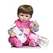 Produktbild Reborn Baby-Puppe Silikon Reborn Puppe Simulation Baby Spielzeug Neugeborene lebensecht Girl Silikon und Vinyl Material Kopf und 3/4 Mitglieder, PP Baumwolle Körper, Doll-Staaten kann aktiviert, Taiwan Hochwertigen Acryl Augen, 55 cm 55,9 cm rosarot