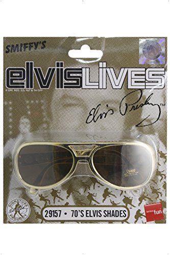 Imagen 1 de Smiffy's Stockofolie - 351 141 - Disfraz de Elvis oro Gafas